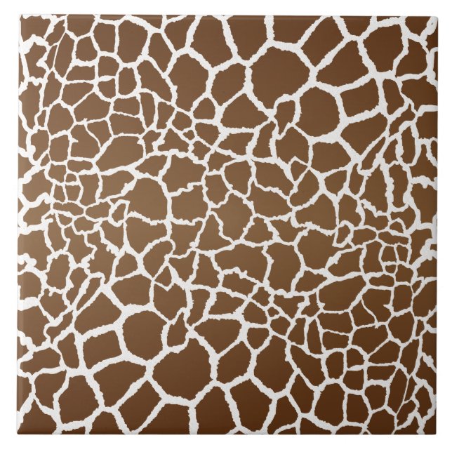 Azulejo De Cerâmica Giraffe impressão (Frente)