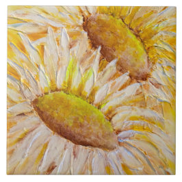 Azulejo De Cerâmica Girassóis