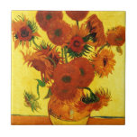 Azulejo De Cerâmica Girassóis de Van Gogh 15<br><div class="desc">Girassóis de Van Gogh 15</div>