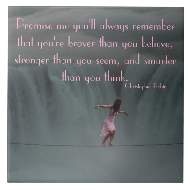 AZULEJO DE CERÂMICA  GIRL ON A TIGHTROPE TILE (Frente)