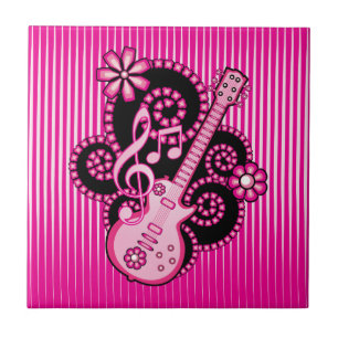 Azulejo De Cerâmica Girlie Guitar