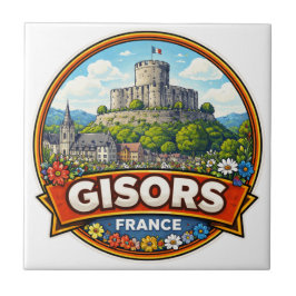 Azulejo De Cerâmica Gisors França 
