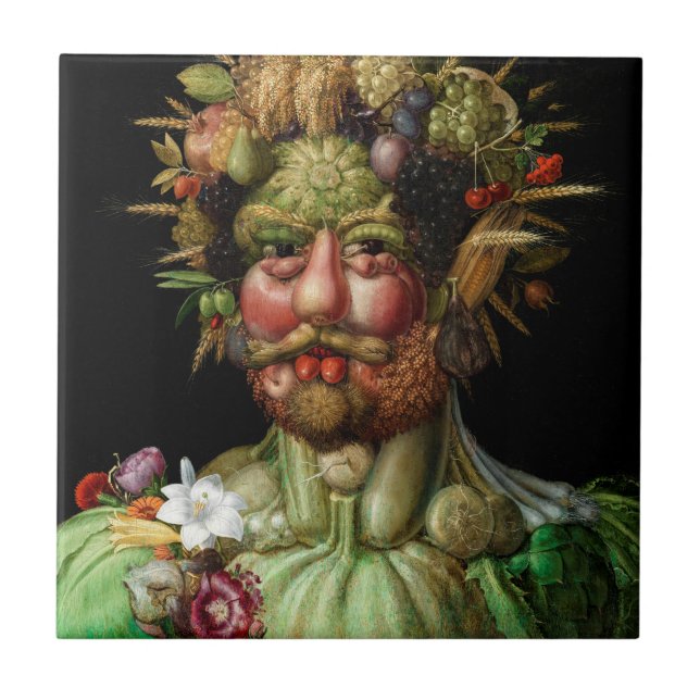 Azulejo De Cerâmica Giuseppe Arcimboldo - Vertumnus (Frente)