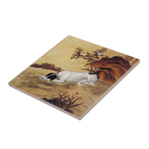 Azulejo De Cerâmica ~ Giuseppe Castiglione~ do galgo do ~ do 蓦空鹊