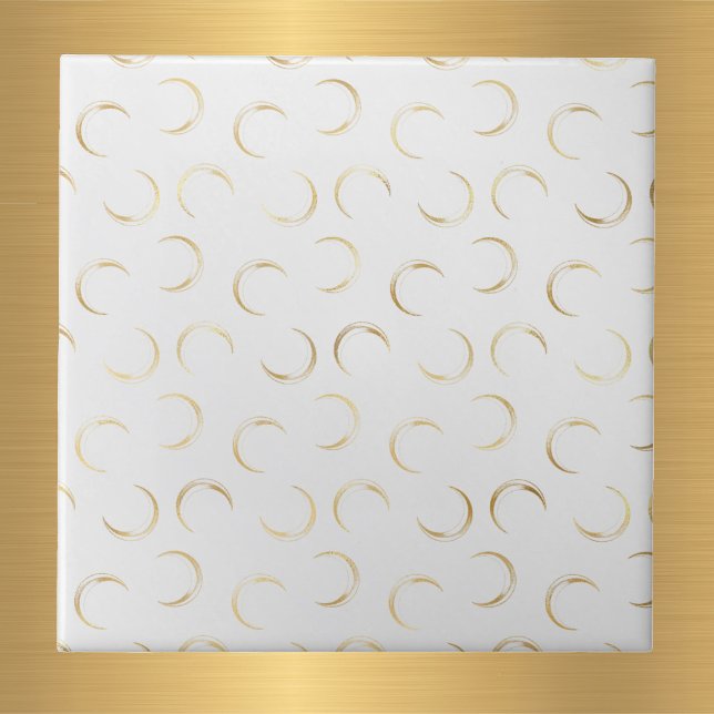 Azulejo De Cerâmica Glam Dourado Moons White (Criador carregado)