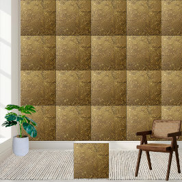 Azulejo De Cerâmica Glamorous Dourado Sparkle único