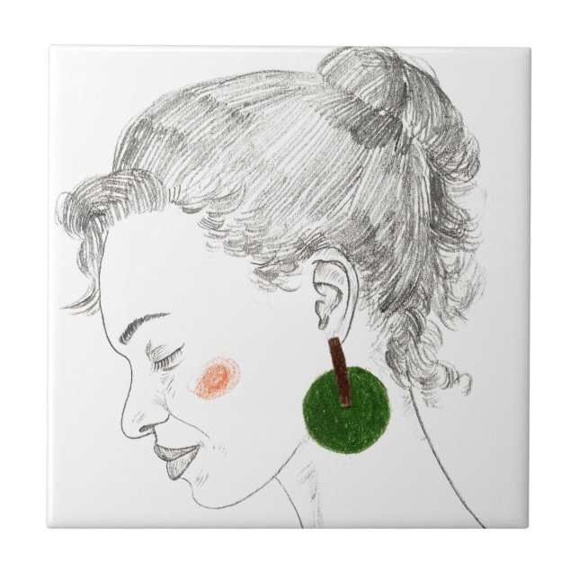 Azulejo De Cerâmica Glance Sketch (Frente)