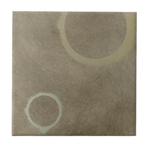 Azulejo De Cerâmica Glazar de Café Turco - Dois Círculos