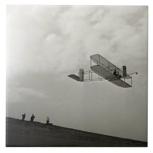 Azulejo De Cerâmica Glider Test Flight Aviation Wright Brothers (Frente)