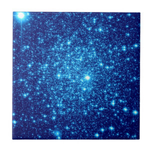 Azulejo De Cerâmica Glitter Astral Azul