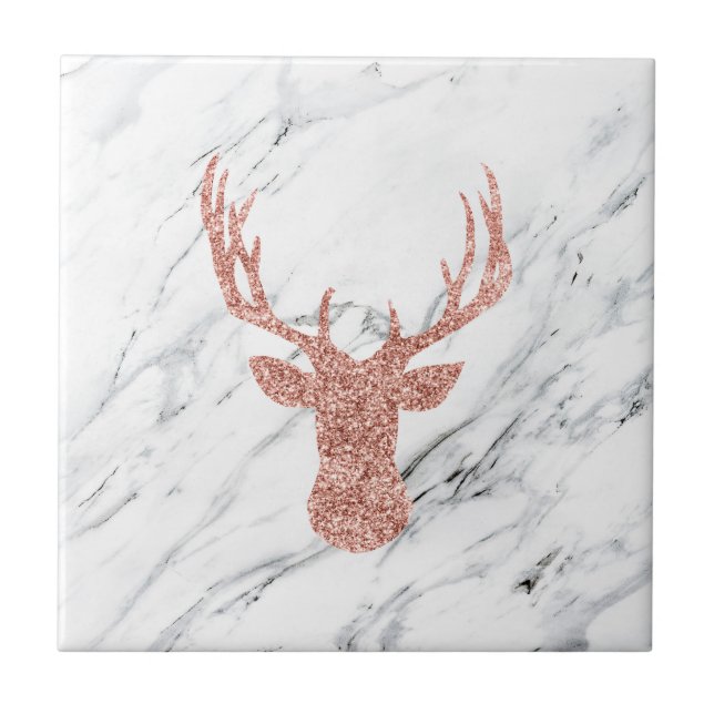 Azulejo De Cerâmica Glitter Deer (Frente)