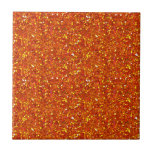 Azulejo De Cerâmica Glitter Laranja Sinopia