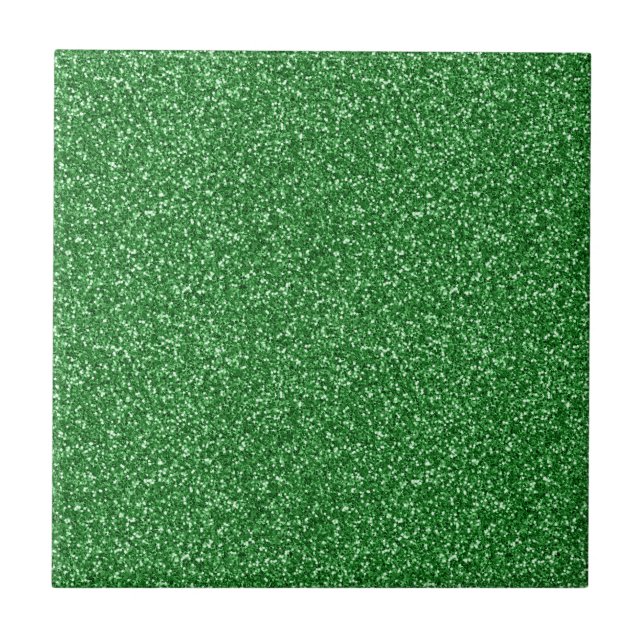 Azulejo De Cerâmica Glitter Verde (Frente)