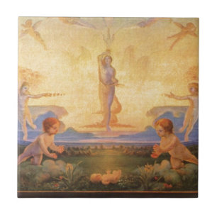 AZULEJO DE CERÂMICA  GLÓRIA AO BEBÊ JESUS