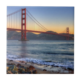 Azulejo De Cerâmica Golden gate bridge da fuga de San Francisco Bay