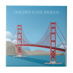 Azulejo De Cerâmica Golden gate bridge   San Francisco