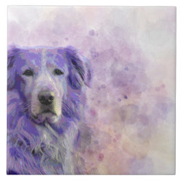 Azulejo De Cerâmica Golden retriever do cão 140