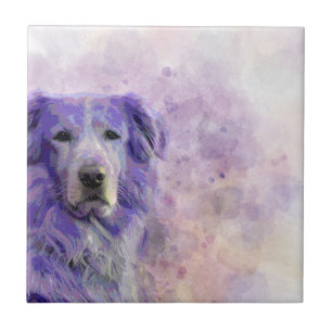 Azulejo De Cerâmica Golden retriever do cão 140