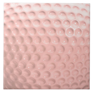 Azulejo De Cerâmica Golfe das Damas de Bola Rosa