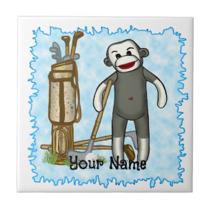 Azulejo De Cerâmica Golfe do Macaco Sock