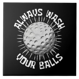 Azulejo De Cerâmica Golfe engraçado