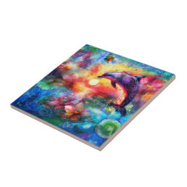 Azulejo De Cerâmica Golfinho-Costeiro Náutico Branca