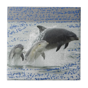 Azulejo De Cerâmica Golfinhos