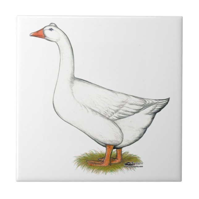 Azulejo De Cerâmica Goose Roman Tufted (Frente)