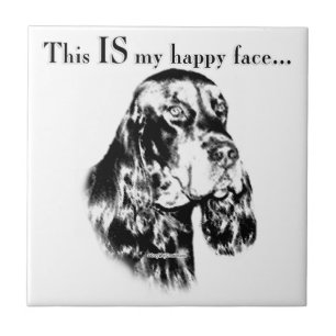 Azulejo De Cerâmica Gordon Setter Happy Face