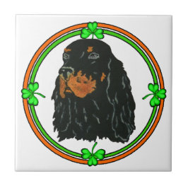 Azulejo De Cerâmica Gordon Setter St Patricks