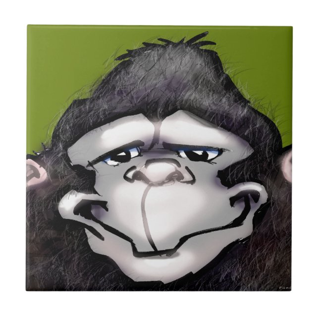 Azulejo De Cerâmica Gorila (Frente)