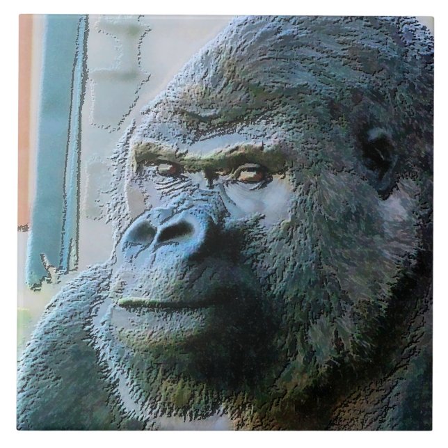 AZULEJO DE CERÂMICA  GORILLAS (Frente)