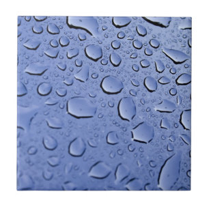 Azulejo De Cerâmica Gotas de água azul