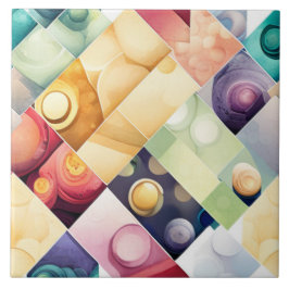 Azulejo De Cerâmica Gotas Geométricas