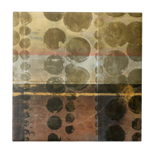 Azulejo De Cerâmica Gotas Verdes Circulares