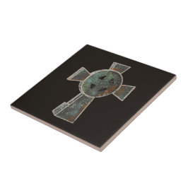 Azulejo De Cerâmica Gótica Halloween Graveyard Headstone Cross Drake