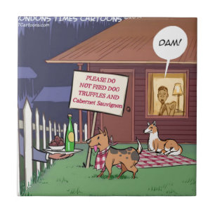 Azulejo De Cerâmica Gourmet Cães Engraçados