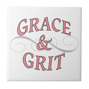 Azulejo De Cerâmica Grace & Grit em rosa e Cinza