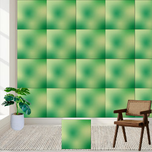 Azulejo de Cerâmica Gradiente Abstrato Verde