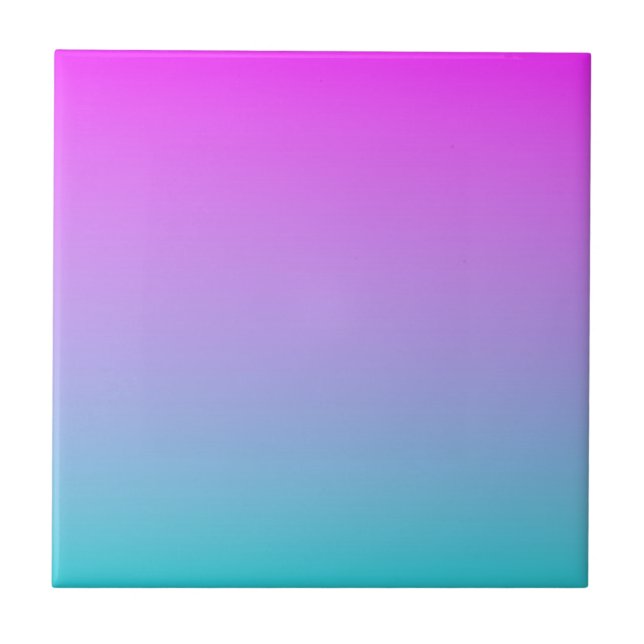 Azulejo De Cerâmica Gradiente Azul Roxo (Frente)