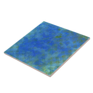 Azulejo De Cerâmica Gradiente de ferrugem azul