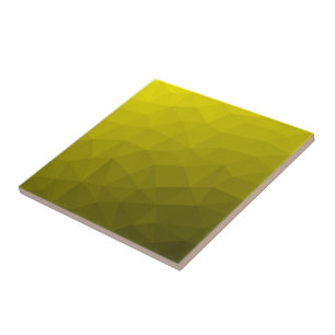 Azulejo De Cerâmica Gradiente ombre escuro amarelo padrão de malha geo