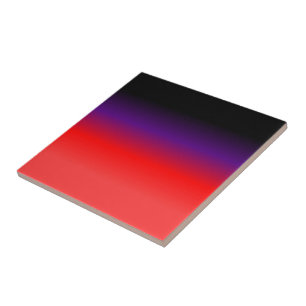 Azulejo De Cerâmica Gradiente Preto, Roxo e Vermelho