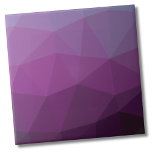 Azulejo De Cerâmica Gradiente Roxo Geométrico Moderno<br><div class="desc">Na moda moderno, azulejo de cerâmica de Gradiente Roxo de Mouro Geométrico. Este interessante padrão bloqueado por cores apresenta diferentes tons de roxo e tem um efeito ombre ou gradiente também. Quer queiras usar este azulejo como uma pequena porta copos ou trivit para uma bebida ou prato... ou queres ficar...</div>