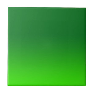 Azulejo De Cerâmica Gradiente Verde Ombre Vibrante Moderno Simples