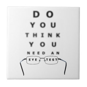 Azulejo De Cerâmica Gráfico de Teste de Olhos