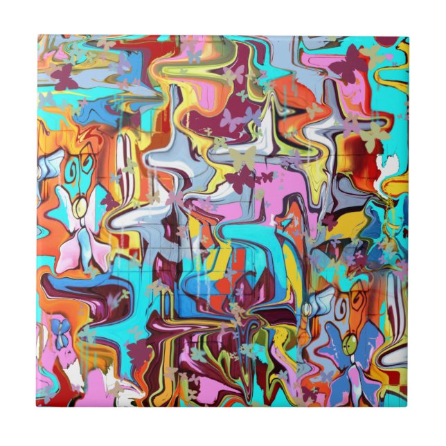 Azulejo De Cerâmica Grafite (Frente)