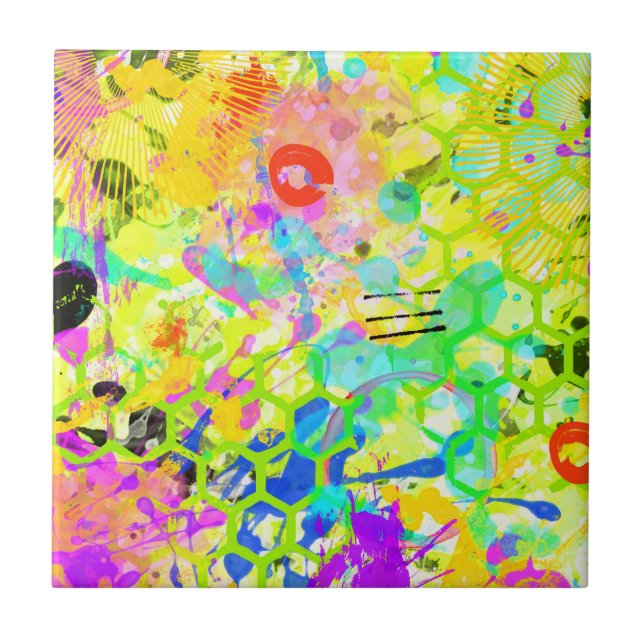 Azulejo De Cerâmica Grafite 2 (Frente)