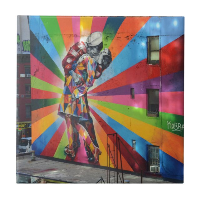 Azulejo De Cerâmica Grafite de Nova York (Frente)