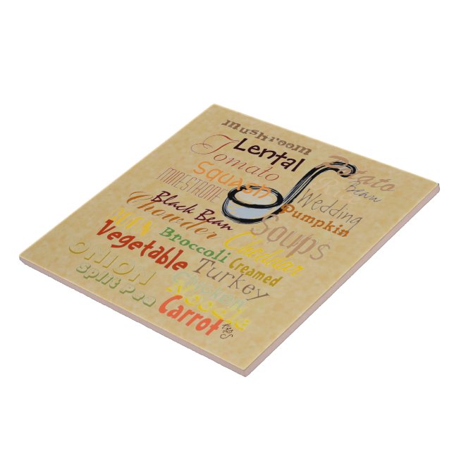 Azulejo De Cerâmica Grafite de sopas (Lateral)